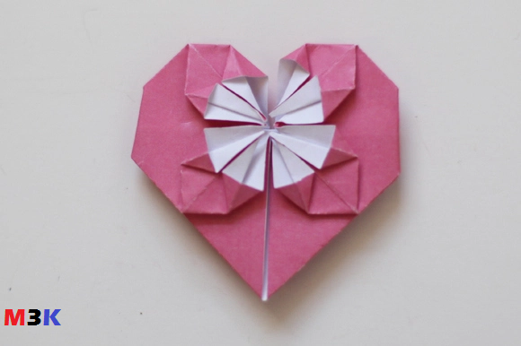  Cara Membuat Origami Love  3D Membuat  Macam macam Karya