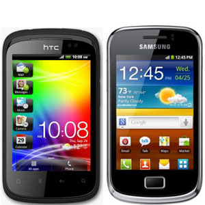 HTC Explorer Vs Samsung Galaxy Mini 2