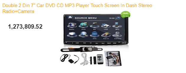 Harga Audio Sound System Mobil Double din 7 inch + DVD Mobil+CD+MP3 Player+Radio Stereo dan Kamera, harga 1 juta 2 ratusan