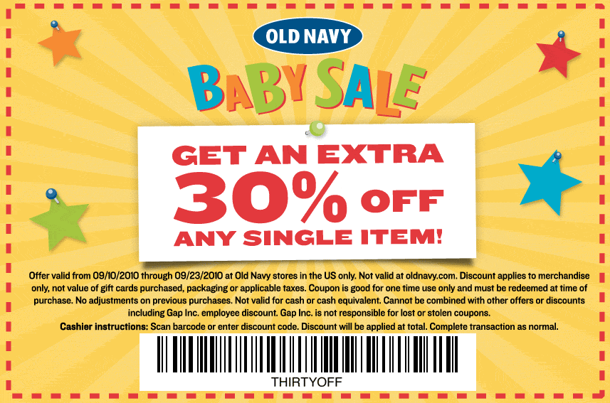 old navy printable coupons april 2011. Print and bring this Old Navy