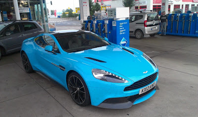 Aston Martin on Bright Blue Aston Martin Vanquish   Motor Junkies