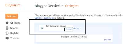 Blogger Dersleri - Blogger İkon Eklemek 