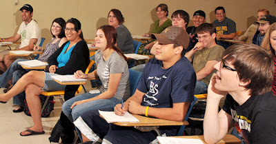 Students in class