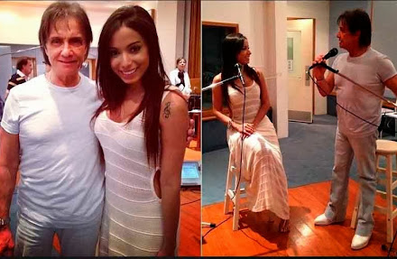Anitta ensaia com Roberto Carlos para especial de fim de ano