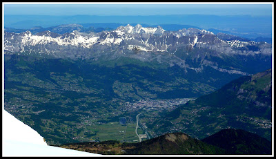 Ville de Sallanches depuis le Dome