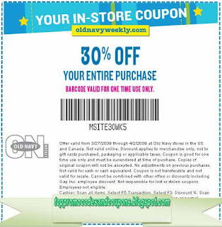 Free Printable Gap Coupons