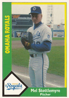 Mel Stottlemyre 1990 Omaha Royals card