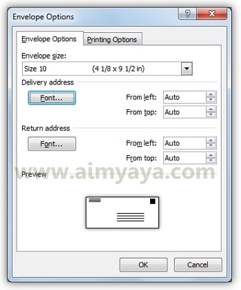 Surat menyurat merupakan aktivitas yang paling rutin dilaksanakan di perkantoran Cara Membuat Amplop di Ms Word 