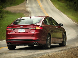 2018 Ford Fusion Sport back road