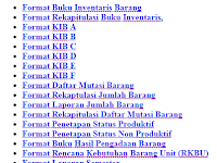 Format Laporan Barang Inventaris Lengkap