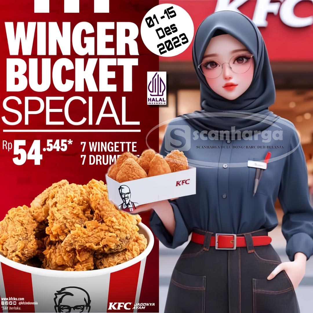 Promo KFC WINGER BUCKET Special hanya Rp. 54.545*