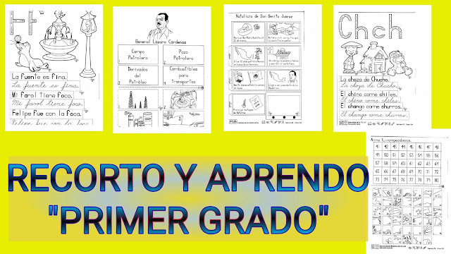 LIBRO :  RECORTO Y APRENDO PARA PRIMER GRADO DE PRIMARIA