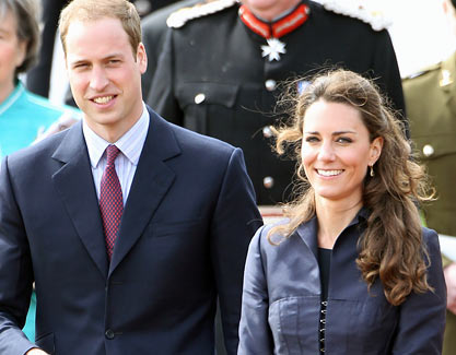 prince william of wales and catherine middleton. son of the Prince of Wales
