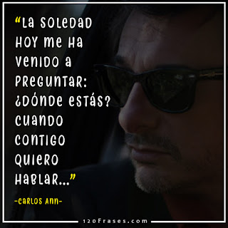 Carlos Ann con frases de su cancion Hoy me dejaré