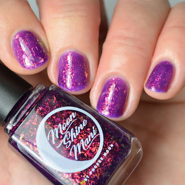 purple flakie nail polish