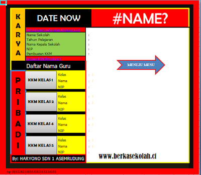 Download Aplikasi Excel KKM-Kurilulum 2013 | Apliakasi Sekolah