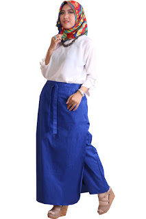 Gambar Rok Celana Muslimah Blue Electric