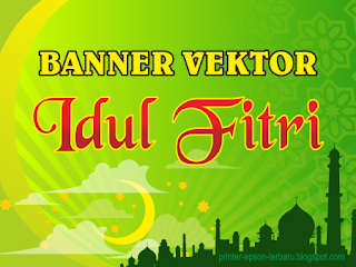 banner idul fitri vektor