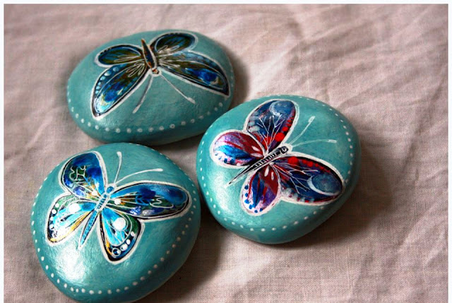 painted pebbles design ideas