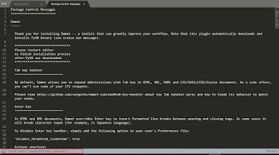 Sublime Text 3 網頁編輯器 安裝套件emmet