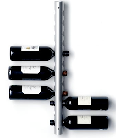 wine rack, wall-mounted