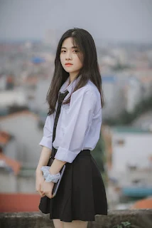 Vẻ đẹp đượm nét thơ ngây của nữ sinh Bắc Giang trong bộ đồng phục
