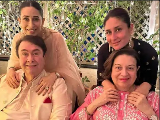Randhir Kapoor Spotted With Family: रणधीर कपूर परिवार के साथ दिखे।
