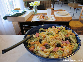Pasta Salad with Dressing and Olives