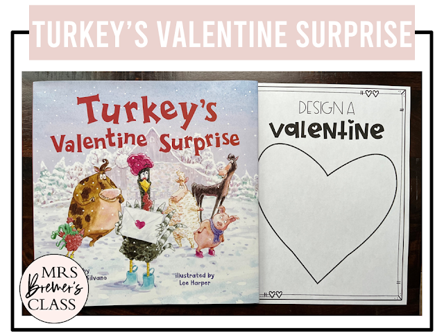 Turkeys Valentine Surprise book activities unit with literacy printables, reading companion activities, lesson ideas, and a craft for Kindergarten and First Grade