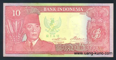  Berlaku di Propinsi Irian Barat pada tahun  1960 - 1961 (seri Sukarno Irian Barat dan Riau)