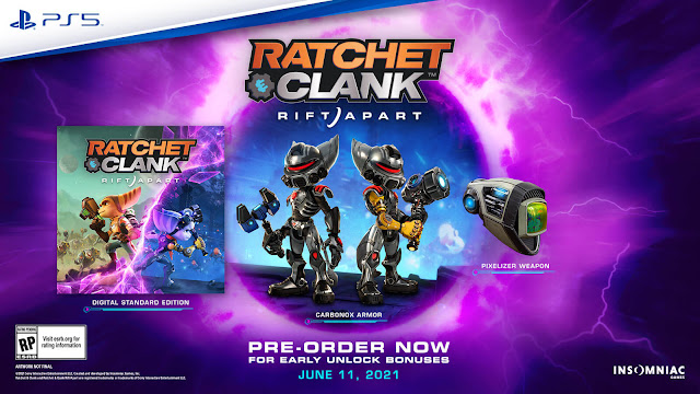 ratchet & clank rift apart ps5 exclusive base game third-person shooter performer 2021 insomniac games sony interactive entertainment