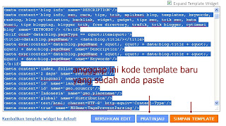 kode template baru