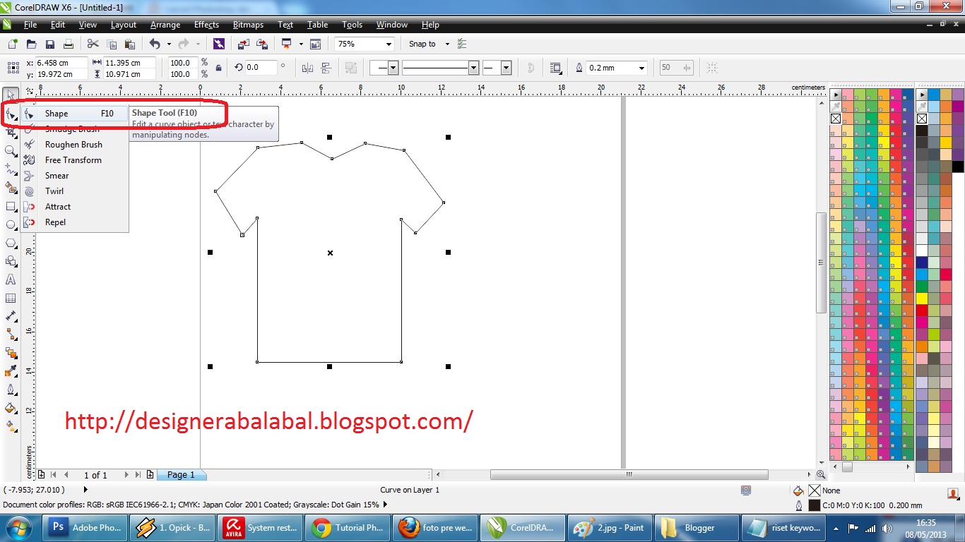 Cara Membuat  Desain  Kaos  dengan Corel  Draw  Teknologi 