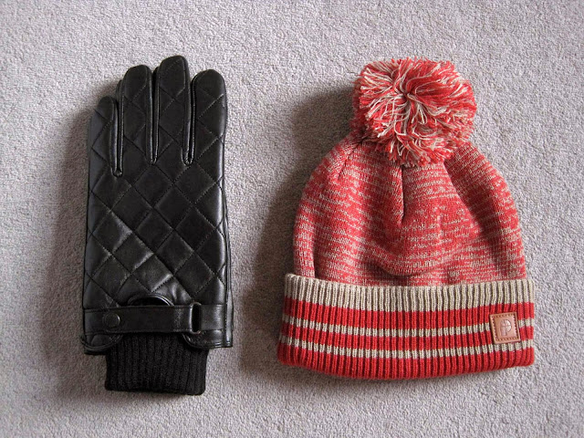 john lewis blogger secret santa, john lewis christmas gifts for men, quilted leather barbour gloves, red bobble hat