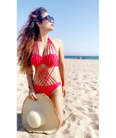 Neha Malik Looks stunning In Red Bikini In Los Angeles (10).jpg