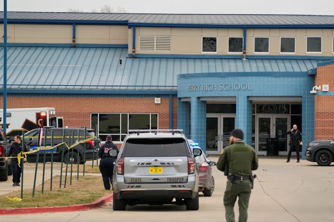 Multiple people shot at Perry High School, Iowa, suspect dead, police say 