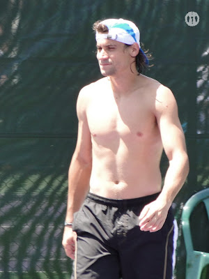 David Ferrer Shirtless at Miami Open 2010