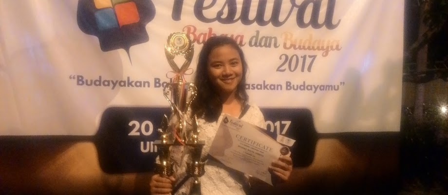 JUARA 2 ENGLISH NEWS CASTING COMPETITION (FBB 2017) TINGKAT NASIONAL DI UNIVERSITAS ISLAM NEGERI SUNAN KALIJAGA YOGYAKARTA (22 APRIL 2017)