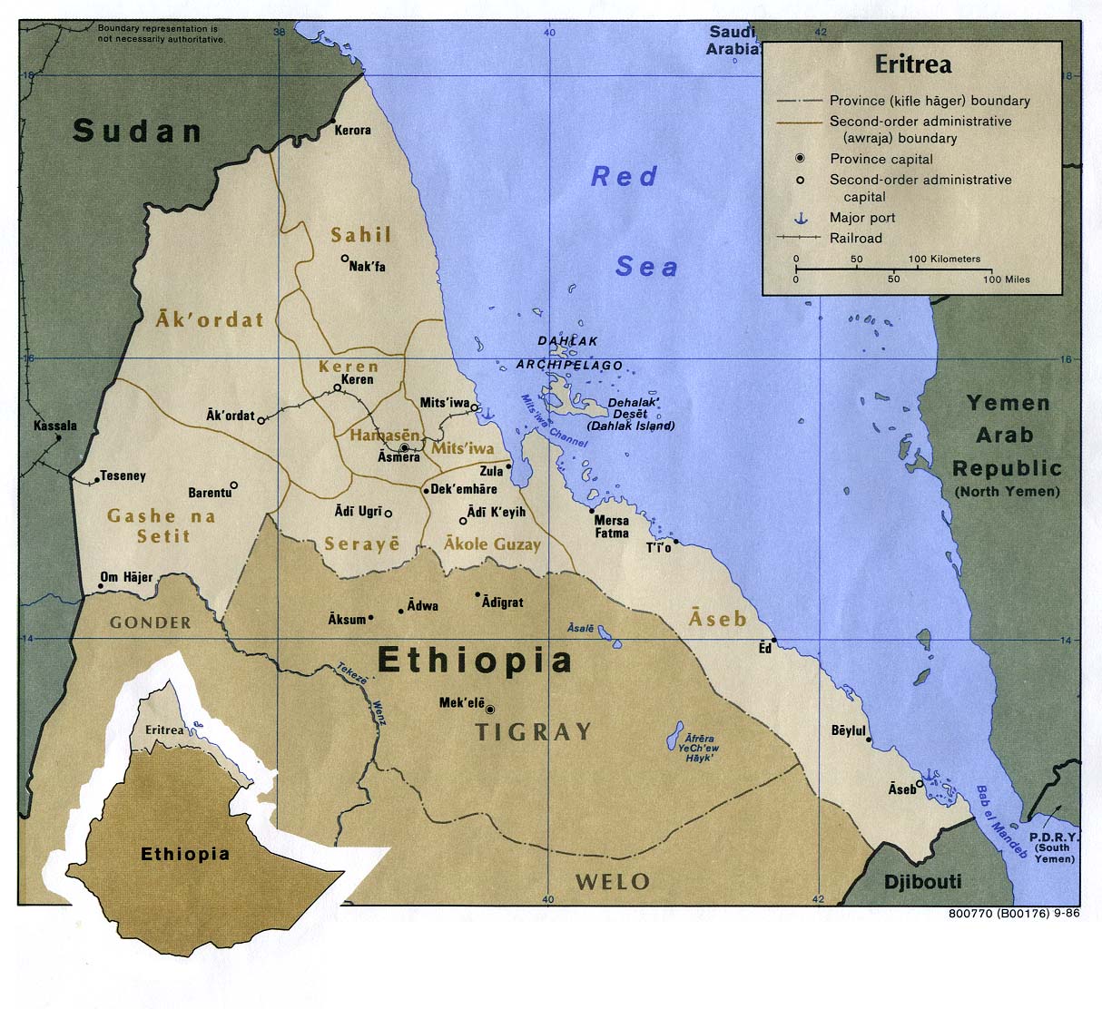  Eritreia  Mapas Geogr ficos da Eritreia  Enciclop dia 