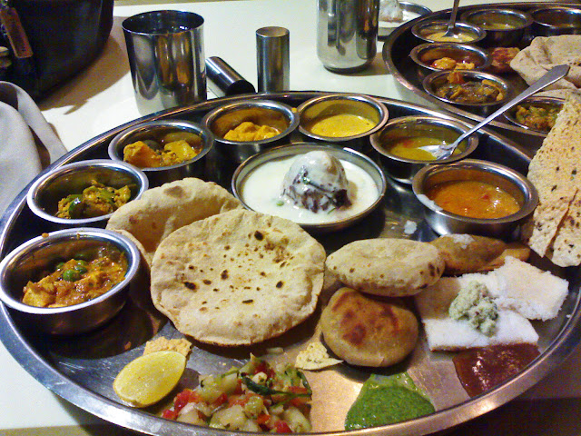 Indian thali meal