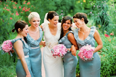 Blue Bridesmaid Dresses