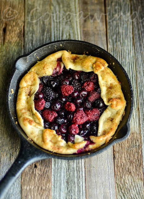 Mixed Berry Galette in my 8 inch Cast Iron Skillet - Cocoawind