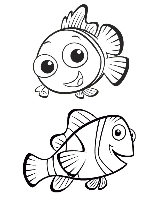 Download New Printable Disney " Finding Nemo " Animal Coloring Pages
