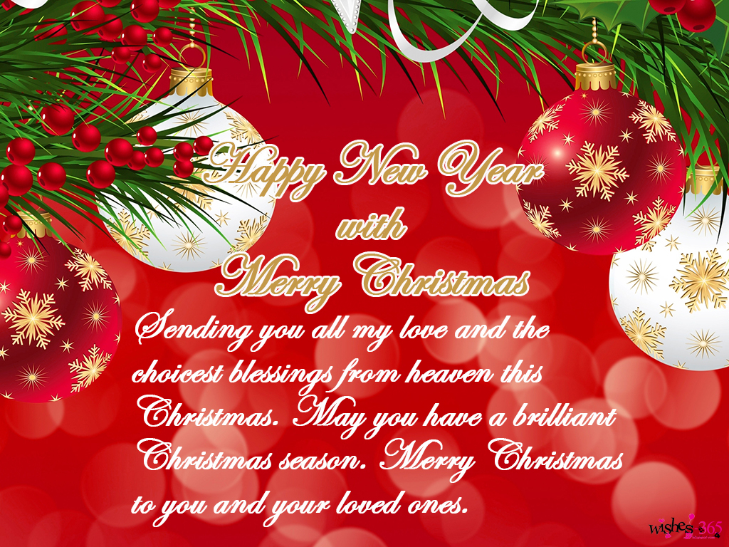 Poetry and Worldwide Wishes: Happy New Year with Merry Christmas with