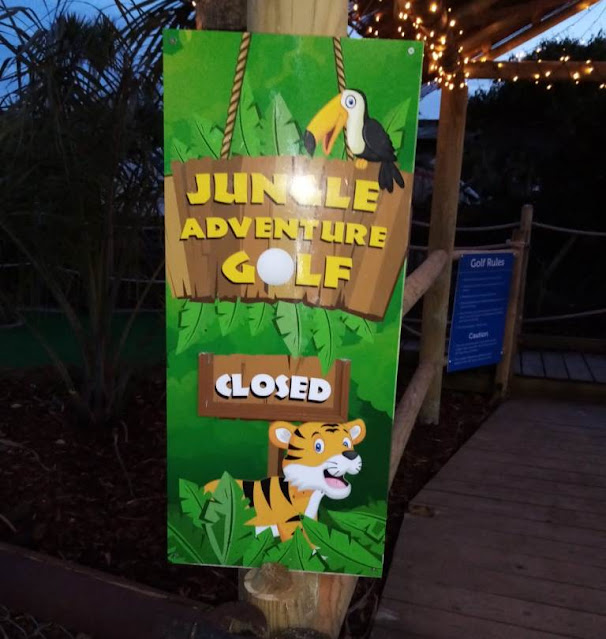 Jungle Adventure Golf at Parkdean Vauxhall Holiday Park. Photo by Sophia and Karl Moles, May 2021