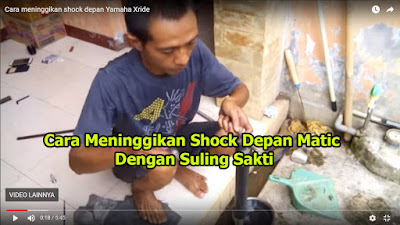 Cara Meninggikan Shock Depan Matic Dengan Suling Sakti