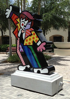 Statue of a Person by Romero Britto