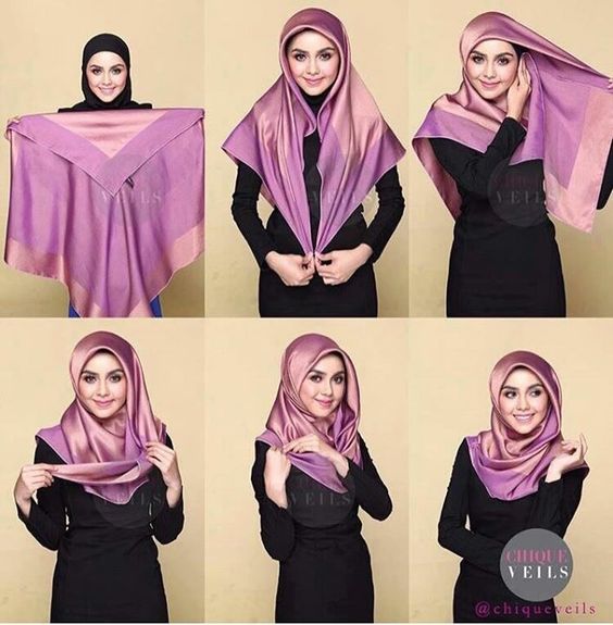  Tutorial Hijab Segi Empat Terbaru 2020 Simple Modis