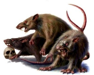 giant rats in the Caves of Chaos
