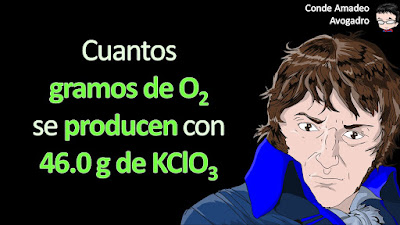 (Química-Chang12-problema-3.78) Un método común para la preparación de oxígeno gaseoso en el laboratorio utiliza la descomposición térmica de clorato de potasio (KClO3). Suponiendo que la descomposición es completa, calcule el número de gramos de O2 gaseoso que se obtendrán a partir de 46.0 g de KClO3. (Los productos son KCl y O2.)